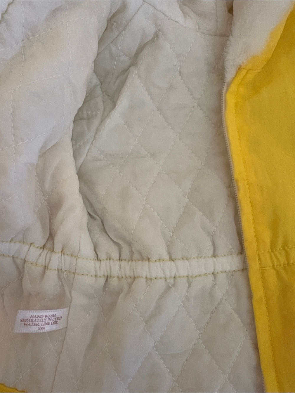 American Girl Yellow Hooded Jacket with White Faux Fur Trim - Picture 5 of 6